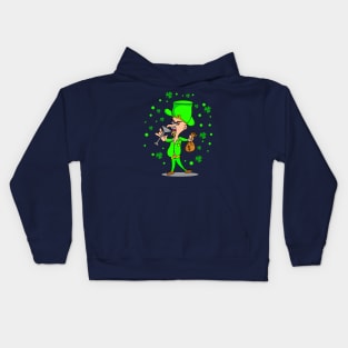 Happy st Patrick's day funny design gift Kids Hoodie